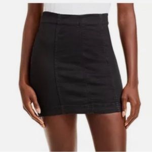 Rewind Denim Black Mini Skirt